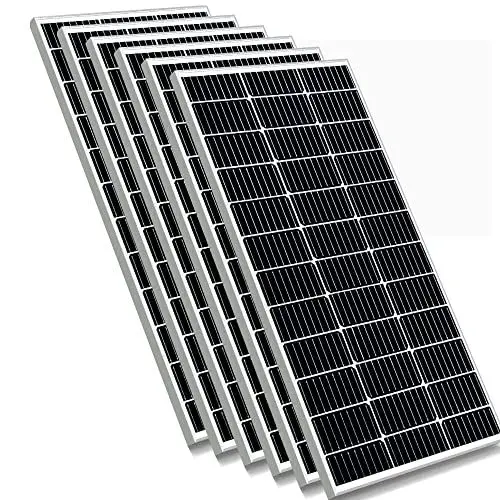 Produktbild: FEDAPURY 600 Watt 6St 100w 18v Solarpanel Solarzellen Photovoltaische Monokristalline Module für Balkonkraftwerk, Balkon, Dach, Haus, Garten, Wohnwagen, Wohnmobil (watts, 600)