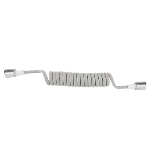 Produktbild: Feder-Brauseschlauch, Kunststoff-Galvanik-Spritzpistole, PVC-Bidet, 3,5 Mm, Verdicktes ABS-Teleskop, Duschteile, Schlauch, Federrohr, Manguera de Bruchsicher, für Wasser (GRAY)
