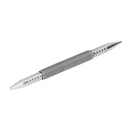 Produktbild: Federloch-Stanz-Werkzeuge Nagel-Setter-Stanz Klein Exquisite Metall-Doppelkopf-Stanzen-Nagel-Kopf-Setter-Mitte-Feder-Nagel-Stanz-Werkzeug