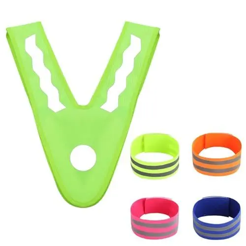 Produktbild: Feelyhee Sicherheitsweste, 2 Stück, gelb, reflektierende Sicherheitsweste mit 4 Trägern, fluoreszierende Weste für Kinder, reflektierende Westen für Kinder, Gelb, von 3 bis 12 Jahren