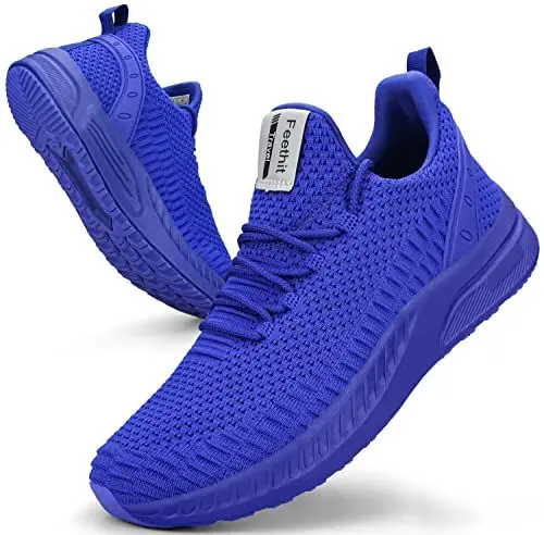 Produktbild: Feethit Laufschuhe Turnschuhe Sportschuhe Sneaker Leichtgewichts Atmungsaktiv Walkingschuhe Outdoor Fitness Jogging Sportsschuhe 42 Parang Blau