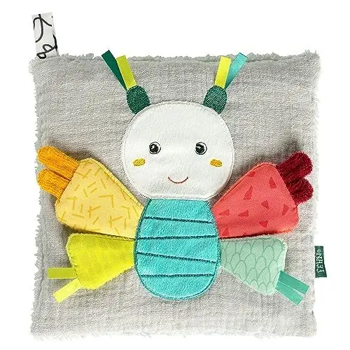 Produktbild: Fehn Kirschkernkissen Schmetterling - wohltuendes Baby Kuschelkissen in niedlicher Schmetterling Stofftier Optik - Wärme-/ Kältesäckchen zur Entspannung für Babys und Kleinkinder ab 0+ Monaten