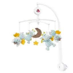 Produktbild: Fehn Musik Mobile Little Castle - Baby Einschlafhilfe Musikspielzeug mit süßen Tieren - Babymobile Spieluhr Melodie 