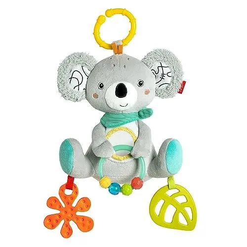 Produktbild: Fehn Spielzeug Baby Koala - Motorikspielzeug mit Befestigungsring - Spieltier mit Greif Elementen - Babyspielzeug zum Beißen, Greifen & Entdecken - Kuscheltier für Babys und Kleinkinder ab 3+ Monaten