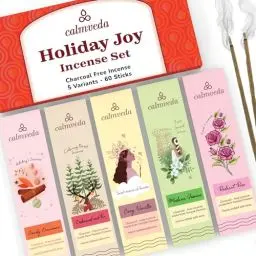 Produktbild: Feiertags räucherstäbchen Weihnachten Sortenpaket - weihrauch (90 Gramm stäbchen) Beruhigende saisonale Düfte wie Vanillekuchen, Balsamzeder, Rose und Zimt räucherkerzen | räucherstäbchen geschenkset