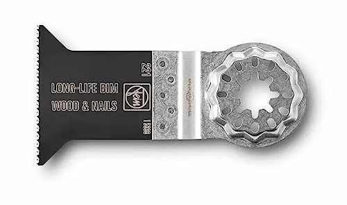 Produktbild: FEIN E-Cut Long-Life-Sägeblatt, Ve. 10 St., Breite 50 mm, Länge 50 mm, Aufnahme Starlock, Bi-Metall mit geschränkter Holzverzahnung