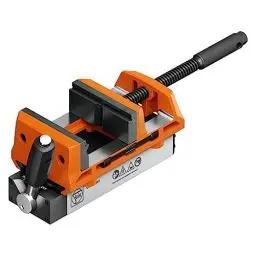 Produktbild: FEIN VersaMAG Schraubstock Set I Magnet Schraubstock klein und kompakt mit 108 mm Spannweite I Schraubstock Schutzbacken mit Backenbreite 100 mm