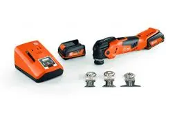 Produktbild: Fein Akku MULTIMASTER AMM 300 Plus Start (Multitool mit Akku 3 Ah, inkl. Ladegerät, Multifunktionswerkzeug, inkl. Sägeblätter) 71293261000