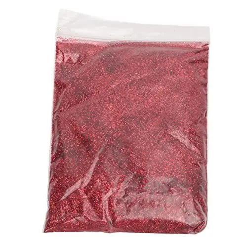 Produktbild: Feine Glitter Craft Glitter Glitzerpuder Bunte Glitzerpuder Glitzer Pulver zum Basteln und Verzieren von Karten für Dekoration Karten Papier Nagelkunst(rot)
