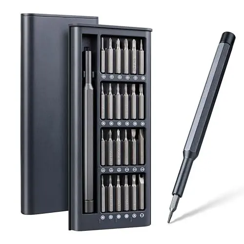 Produktbild: Feinmechaniker Schraubendreher Set Mini Werkzeug: LOSGATOS Klein Schraubenzieher Set mit 24 S2 Bits - Präzision Reparatur Werkzeugset for Handy PC Laptop Macbook iphone Computer PS4 PS5 Brillen usw.