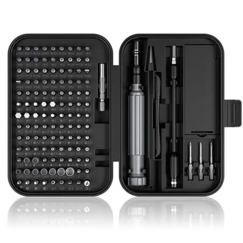 Produktbild: Feinmechaniker werkzeug set,SOONAN 150 In 1 Mini Schraubenzieher Set,feinwerkzeug set for Wartungsfanatiker,torx schraubendreher Set für iPhone Laptop Spielzeug Uhren Kamera Brillen.