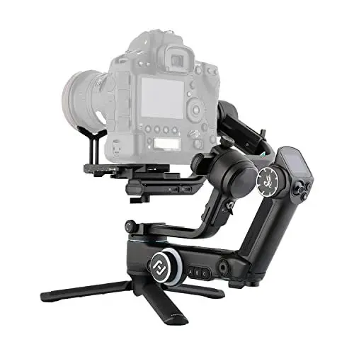 Produktbild: FeiyuTech (Official) 3-Achsen Gimbal-SCORP Pro mit Stativ, Handheld Kamera Stabilisator für DSLR und Mirrorless Kamera, 4.8kg Payload, abnehmbare Extensible - Mit Aufbewahrungstasche