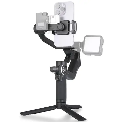 Produktbild: FeiyuTech SCORP-Mini P 3-Achsen-Handheld-Gimbal für Smartphones (Schwarz) | Professionelle Videostabilisierung | 520 g Tragkraft | 2200 mAh 11 Stunden Akkulaufzeit | 360° Schwenkbereich