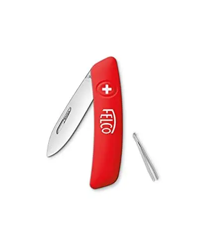 Produktbild: FELCO 500 Schweizer Taschenmesser (3 Funktionen, mit Pinzette, Länge 95 mm, Schneidmesser für Garten / Freizeit, Messer für Rechts-/Linkhänder)