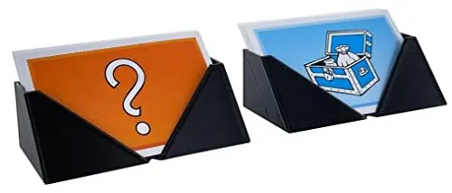 Produktbild: Feldherr 2er Set Kartenhalter kompatibel mit Monopoly - Ereigniskarten/Gemeinschaftskarten