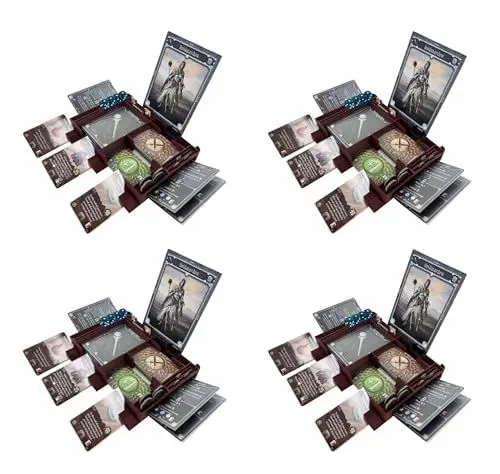Produktbild: Feldherr 4er Set Helden Dashboard kompatibel mit Gloomhaven + Frosthaven + Gloomhaven: Pranken des Löwen