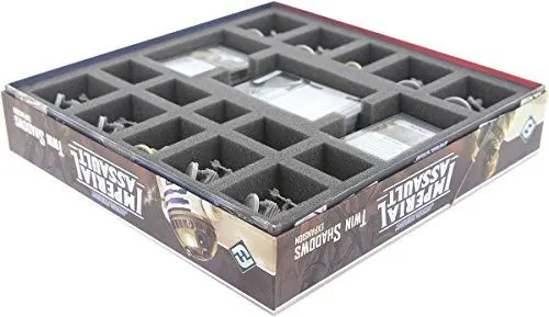 Produktbild: Feldherr AS035IA10 35 mm Schaumstoffeinlage kompatibel mit Star Wars Imperial Assault - Twin Shadows Brettspielbox