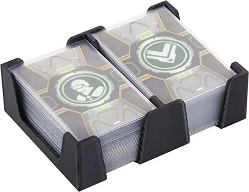 Produktbild: Feldherr Kartenhalter für Spielkarten in Mini American Board Game Size (41 x 63 mm) - 80 Karten - 2 Fächer