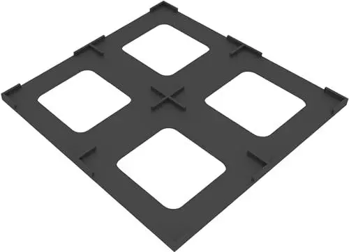 Produktbild: Feldherr Kartenhalter kompatibel mit Kingdom Death: Monster Gambler's Chest Expansion - Scout Gear Cards, Farbe:Schwarz
