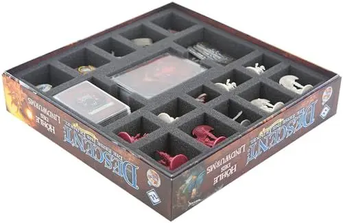 Produktbild: Feldherr Schaumstoff-Set kompatibel mit Descent: Reise ins Dunkel 2. Edition - Höhle des Lindwurm Brettspielbox