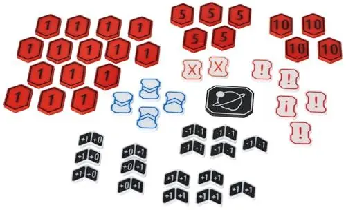 Produktbild: Feldherr Token Upgrade Set für Star Wars: Unlimited - 52 langlebige 3D-Marker für Schaden, Modifikator und mehr - aus Kunststoff für verbessertes Spielgefühl und Spielästhetik