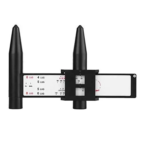 Produktbild: Felgenlehre, Pkw-Felge Schraubenmuster Gleitmesslehre Werkzeug PCD-Lineal 4 5 6 8 Lug