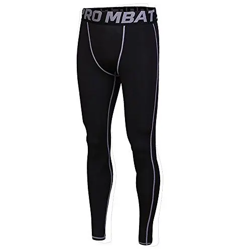 Produktbild: FELiCON Herren-Sport-Kompressionshose, atmungsaktiv, Workout-Kleidung, Lauf-Leggings, kühl, trocken, für alle Jahreszeiten (600-Grau,S)