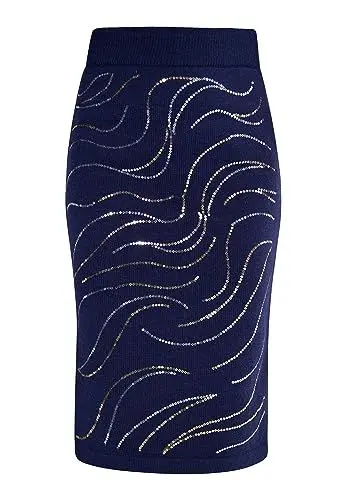Produktbild: Felipa Damen Midirock 17529353-FE01, Marine, XL/XXL