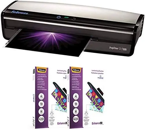 Produktbild: Fellowes 5733503 Laminiergerät Jupiter 2 A3 inklusiv 200 Stück A4 80 Mikron Laminierfolien