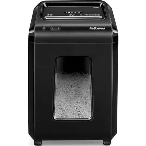 Produktbild: Fellowes 92Cs Partikelschnitt Aktenvernichter ((P-4) 18 Blatt, für 1-3 Nutzer im Büro oder Home Office, mit SafeSense und SilentShred, Datenschutz-Grundverordnung (DSGVO))