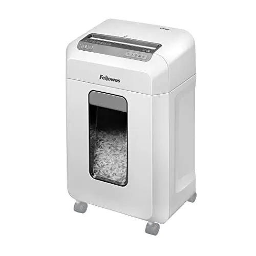 Produktbild: Fellowes Aktenvernichter 12Ms, 12 Blatt Minicut (P4), Papierschredder für Büro, Homeoffice, Schredder mit SafeSense, 23L Papierkorb, über 1000 Partikel pro A4 Blatt, automatische Rücklauffunktion