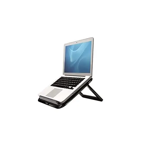 Produktbild: Fellowes Laptop Ständer I-Spire Quick Lift, Laptop Faltbarer tragbarer Ständer bis 17 Zoll (43,18 cm), vertikaler Laptop Ständer - schwarz