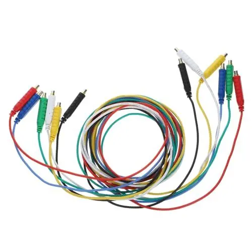Produktbild: FELTECHELECTR 6er-packung Weicher Magnetischer Test-überbrückungsdraht Aus Silikon 20 Awg Für Multimeter Niederspannungs-testset Farbcodierte Magnetische Überbrückungsdrähte Für Werkzeuge