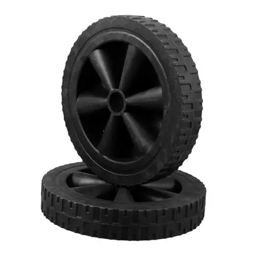 Produktbild: FELTECHELECTR 2st Wagenrad Teile Für Gasgrills Grillräder Ersatzräder Für Den Grill Einkaufswagenräder Grill-reparaturrad Grillmobilitätsrad -radzubehör Grillteile Black Gummi