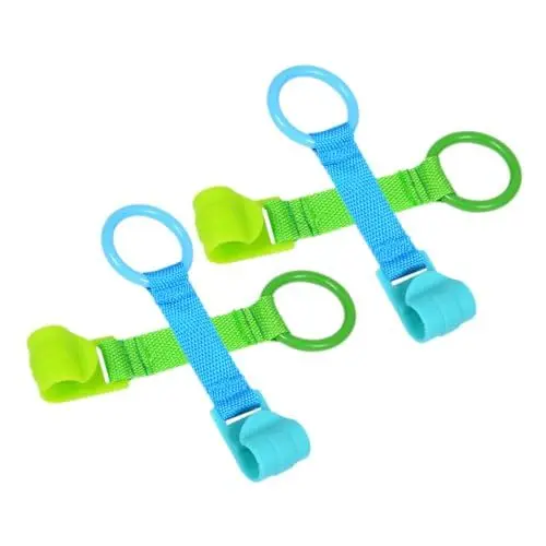 Produktbild: FELTECHELECTR 4 Stück Laufgitter-handzugring Drücken Babytragetuch Turnringe Laufstallringe Für Babys Gemütlich Booster Aktivitätsmatte Für Babys Spielzeug Für Kleinkinder Hochziehen Stand Stoff