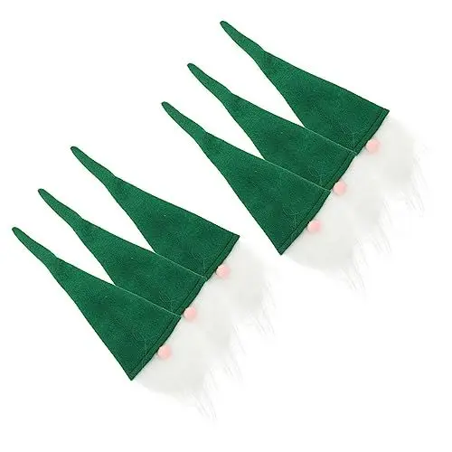 Produktbild: FELTECHELECTR 6St Alter Mann Weinflaschen Set weihnachtsbesteckhalter Weihnachtsmann-Weinflaschenkleid Geschirr Dekoration Weinflaschenverschluss Besteckständer Serviettenhalter