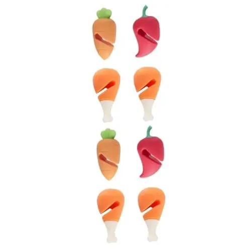 Produktbild: FELTECHELECTR 8 STK Deckelhalter Ofen Küchenhelfer Gadget Suppentopfdeckelheber Gestell topfdeckel Halter Kitchen zubehör Topfdeckel-Abstellhalter Kochschutz Deckelheber aus Silikon Kieselgel
