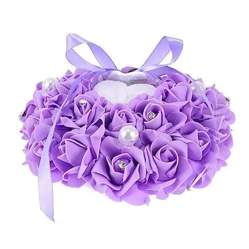 Produktbild: FELTECHELECTR Hochzeitskissen Braut Herzförmiger Nachahmung Für Bräutigam Box Und Hochzeitsdekor