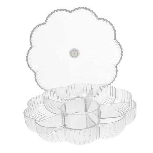 Produktbild: FELTECHELECTR Partys Obst Tablett Snack Organizer Obst Snack Platte Abnehmbare Platten Lebensmittel Lagerung Container