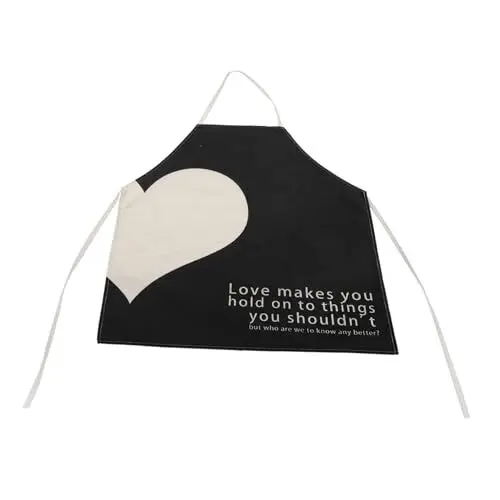 Produktbild: FELTECHELECTR liebe Herzschürze Haushaltsschürze passende Herzschürzen romantische Schürze Paargeschenk Grillschürzen würfelunterlage einhelll goodn Verdickte Kochschürze Schürze aus Polyester