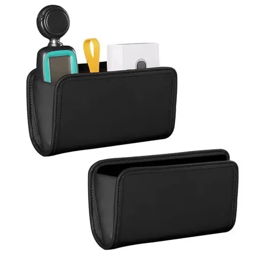 Produktbild: FEMONGY auto zubehör 2 Stück auto zubehör innenraum, auto gadgets, auto reise zubehör, auto accessories, Konsolen-Zubehör, Aufbewahrung für Handys Schlüssel Karten Münzen(schwarz)