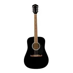 Produktbild: Fender FA-125 Dreadnought Akustikgitarre, Walnussgriffbrett, Schwarz, inklusive Gitarrentasche
