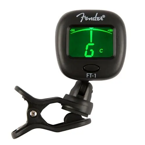 Produktbild: Fender FT-1 Pro Clip-Tuner, Für E-Gitarren, Akustikgitarren & Bässe, Schwarz