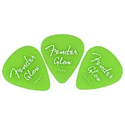 Produktbild: Fender Glow In The Dark 351 Picks, 12er-Pack