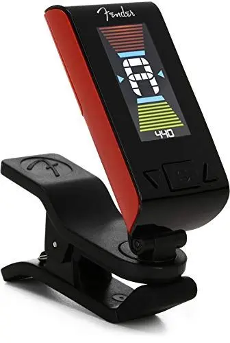 Produktbild: Fender Original Tuner, Helles LCD-Display, Vibrationsbasiertes Chromatisches Stimmen, Fiesta Red