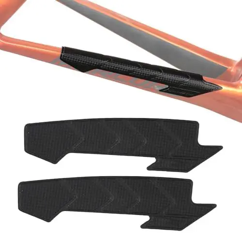 Produktbild: FENGCHUANG 2 Stücke Kettenschutz Fahrrad, Schwarz Fahrrad Rahmenschutz, Universal Kettenstrebenschutz MTB, für Rennräder, Mountainbikes, Damenräder zum Schutz von Fahrradketten und Rahmen