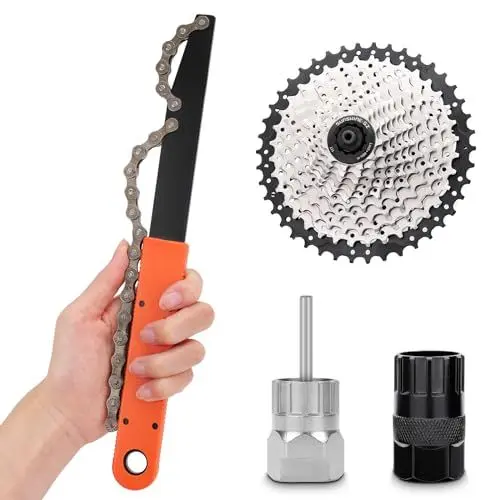 Produktbild: Fengzio Fahrrad Kettenpeitsche mit Zahnkranzabzieher und Abzieher Universal kassettenabzieher kettenpeitsche und abzieher Set Kassettenabzieher Kit