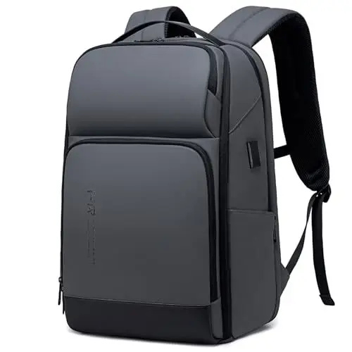 Produktbild: FENRUIEN Erweiterbarer Laptop Rucksack Business Rucksack Herren Laptop Tasche 17 Zoll für Herren und Damen Mädchen Teenager mit Laptopfach USB-Ladeanschluss Rucksack