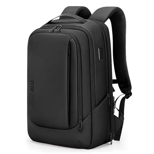 Produktbild: FENRUIEN Erweiterbarer Laptop Rucksack 26L-38L Business Rucksack Herren Laptop Tasche 15.6 Zoll für Herren und Damen Mädchen Teenager mit Laptopfach USB-Ladeanschluss Rucksack