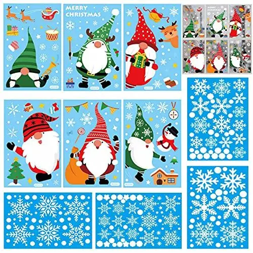 Produktbild: Fensterbilder Weihnachten,Weihnachtsdeko Fenster,Deko Fenstersticker Fensterbild,Fensteraufkleber Statisch Haftende PVC Türen Selbstklebend Glas Fensterdeko Schneeflocke